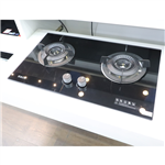 Bếp gas âm 2 vùng nấu Ecalite EG-XD27545B, mâm chia Lốc Xoáy