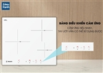 Bếp từ 3 vùng nấu Malloca MI 593W / Nhập khẩu Tây Ban Nha / Kính Schott Ceran trắng sữa