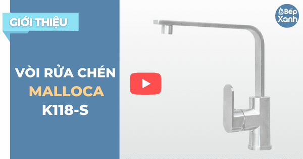 BepXANH.com | Khám phá vòi rửa chén Inox 304 Malloca K118-S thiết kế tinh tế