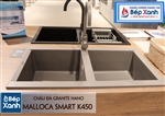 Chậu đá Malloca SMART K450 / Màu xám / Phủ nano kháng khuẩn