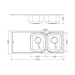 Chậu rửa chén Malloca MS 1026L