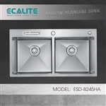 Chậu rửa chén Vision Manual Sink Ecalite ESD-8245HA