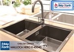Chậu đá Malloca Nero K-45040 / Màu đen / Phủ nano kháng khuẩn