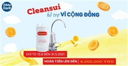 Chương trình hỗ trợ cộng đồng tháng 6 từ Cleansui