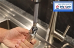 Vòi rửa chén nóng lạnh Malloca K095-S / Inox 304, có dây rút