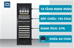 Tủ rượu đứng độc lập hoặc âm tủ Malloca MWC-180BG