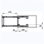 Kệ đựng gia vị Hafele 549.20.231 - Cho chiều rộng tủ 200 mm
