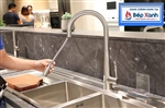 Vòi rửa chén nóng lạnh Malloca K095-S / Inox 304, có dây rút