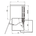 Tủ Đồ Khô Hafele Kara Vario 600mm Kosmo 595.82.815