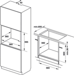 Lò nướng kết hợp vi sóng HMO-T60A 535.62.551