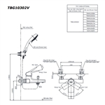 Bộ Sen Tắm Nóng Lạnh ToTo TBG10302V/TBW02005A