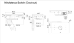Máy hút mùi kết hợp bếp từ NIKOLA TESLA SWITCH BL/A/83 - PRF0146212