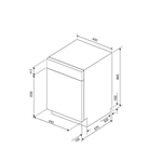 Máy Rửa Chén Độc Lập Malloca MDW10-BS08FS