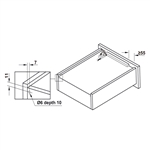Ray âm EPC EVO giảm chấn mở toàn phần Hafele 433.32.074