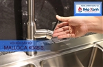 Vòi rửa chén nóng lạnh Malloca K046-S / Inox 304, có dây rút