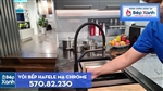 Vòi rửa chén Hafele HT20-CH1F187 / Đồng thau mạ Chrom, Mã số 570.82.230
