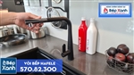 Vòi rửa chén Hafele HT20-GH1P259 / Màu đen / Đồng mạ màu đá, Mã số 570.82.300