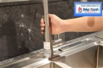 Vòi rửa chén nóng lạnh Malloca K095-SS / Inox 304, có dây rút