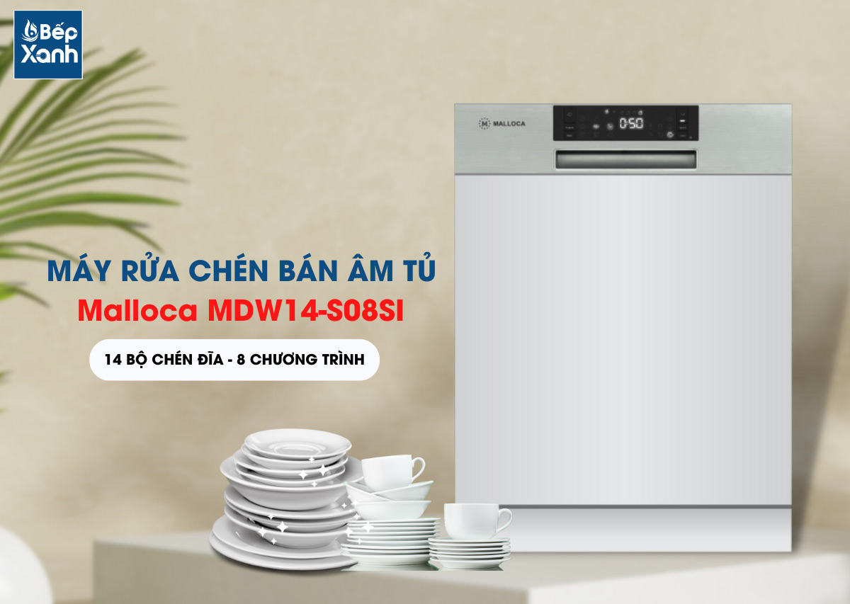 Máy rửa chén bán âm Malloca