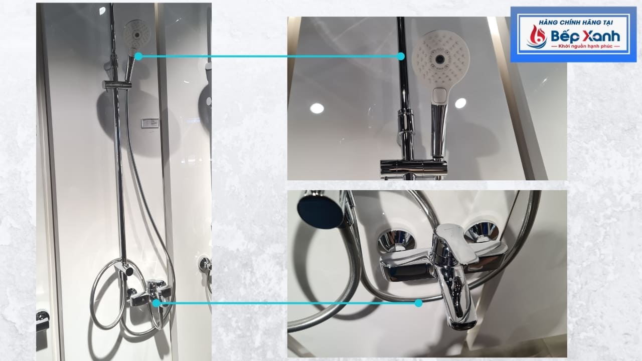 Bộ sen tắm TOTO TBG03302V-TBW01010A gồm thân sen và bát sen tay