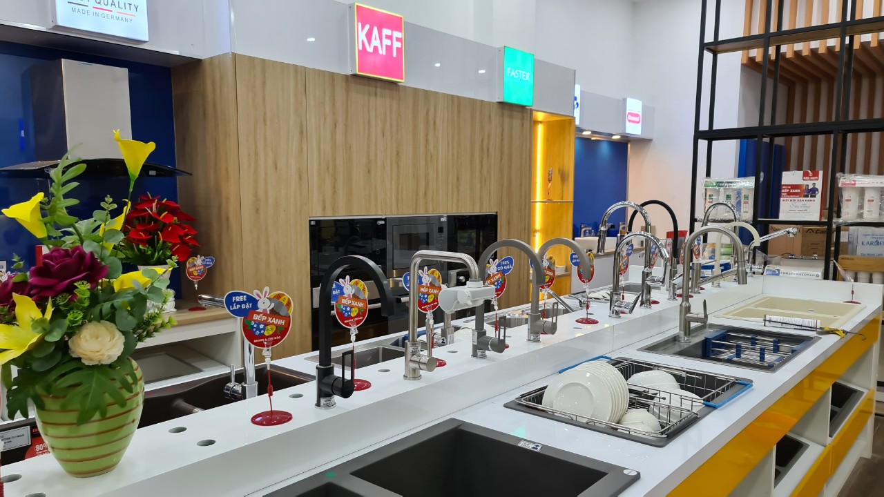 Showroom Bếp XANH trưng bày Malloca
