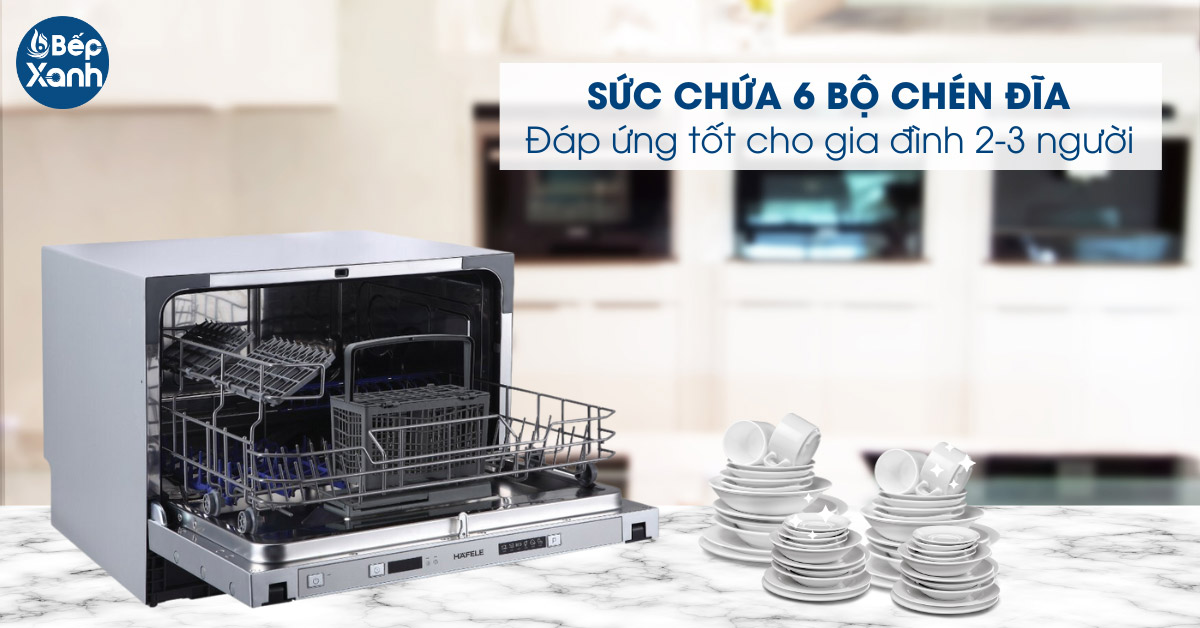 Sức chứa 6 bộ chén dĩa