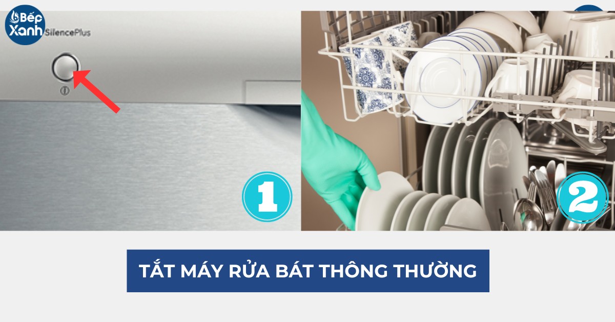 Tắt máy rửa bát Bosch SMS57E28EU