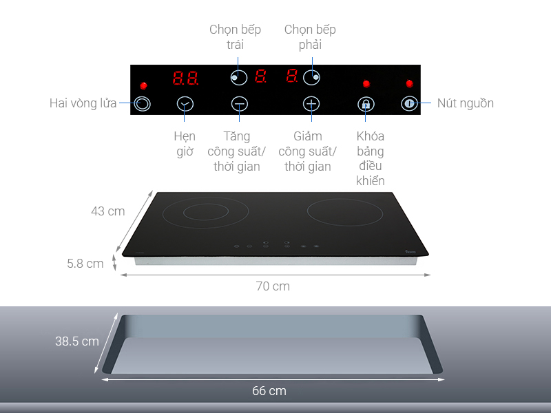 Thông số kỹ thuật Bếp hồng ngoại Teka VTCM 703.1