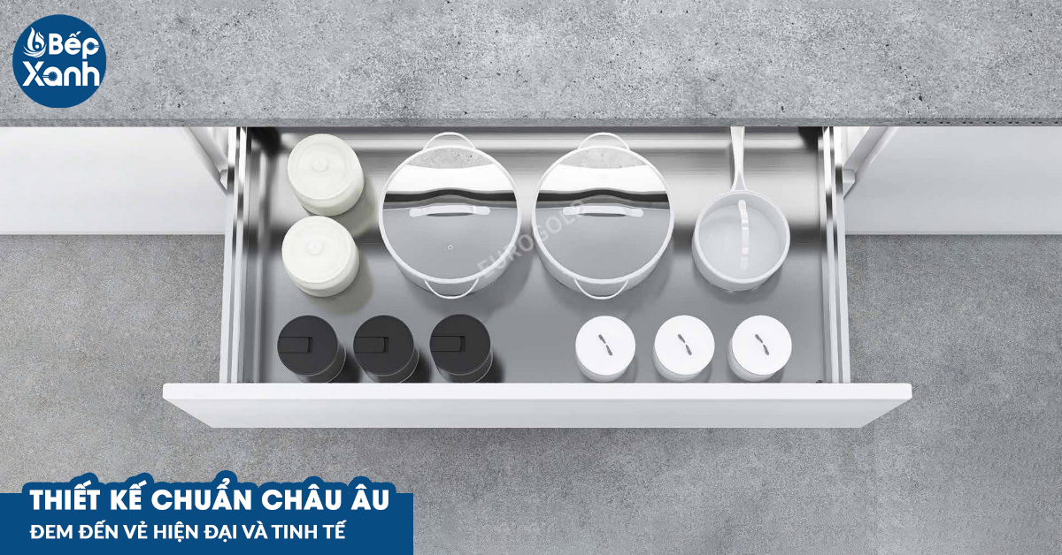 Kệ xoong nồi 2 lớp đáy Eurogold EU130700 có thiết kế chuẩn phong cách Châu Âu