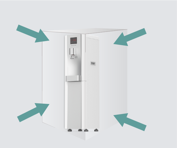 Thiết kế dạng tủ nhỏ gõn và sang trọng