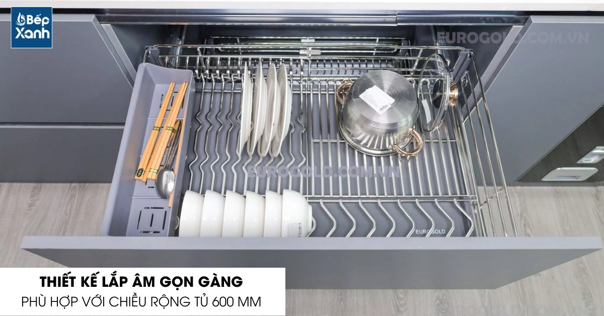 Tiết kiệm không gian hiệu quả với kiểu dáng âm tủ
