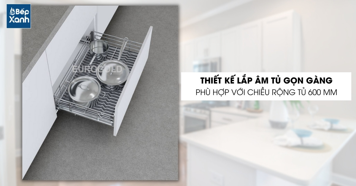 Tiết kiệm không gian hiệu quả với kiểu dáng âm tủ