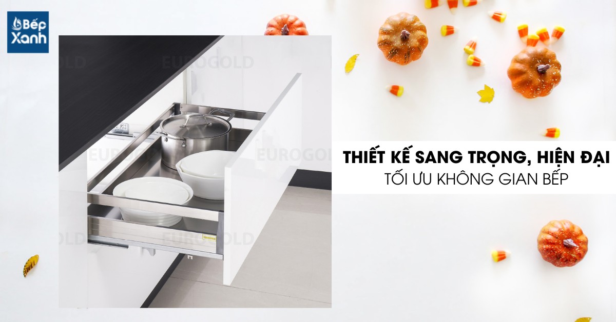 Thiết kế âm tủ nhỏ gọn tiết kiệm diện tích bếp tối đa 