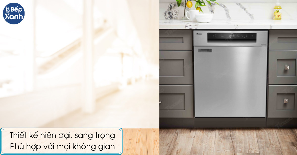 Máy rửa bát Texgio TG21H775S thiết kế hiện đại