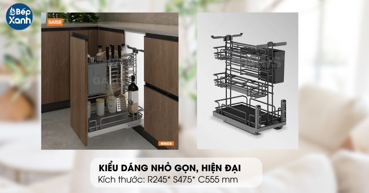 Thiết kế nhỏ gọn, tiết kiệm không gian