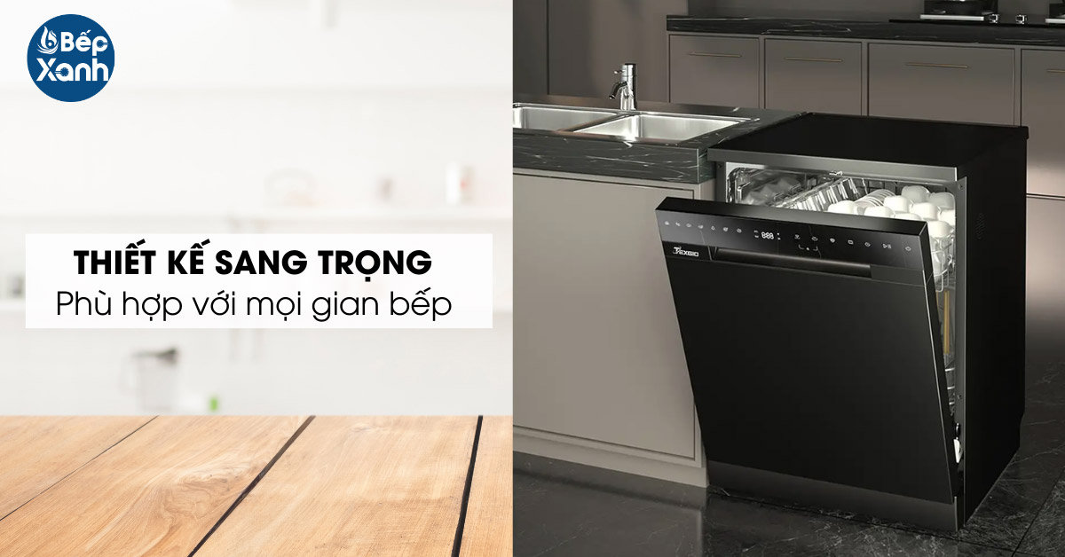 Máy rửa bát Texgio TGFPCM795B thiết kế sang trọng