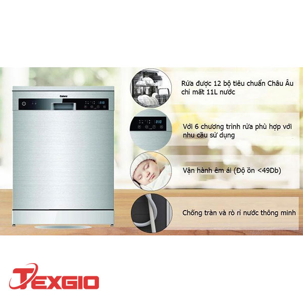 Thông Số Kỹ Thuật Máy Rửa Chén Bát Galanz W60F12T - Texgio Việt Nam