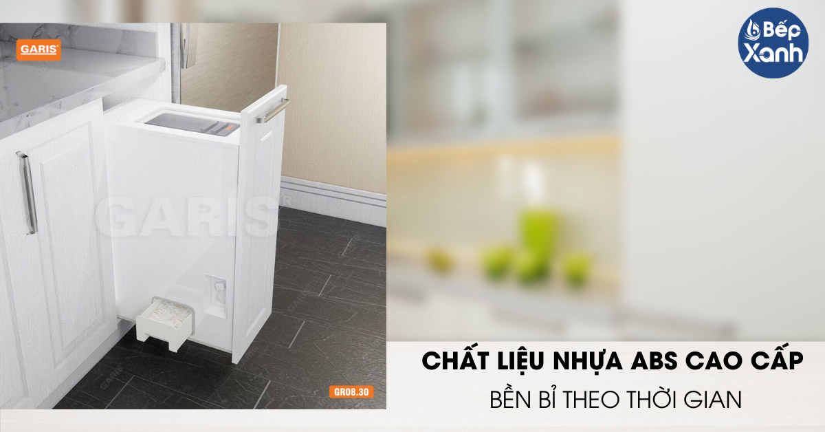 Thùng gạo thông minh Garis GR08.30 chất liệu nhựa ABS cao cấp