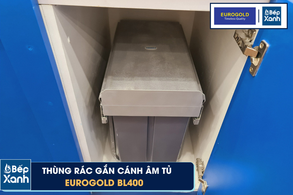 Thùng rác âm tủ Eurogold BL400 nắp thùng kín