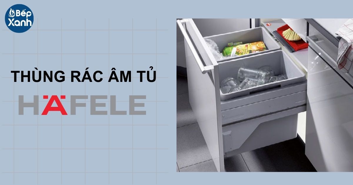 thùng rác âm tủ hafele