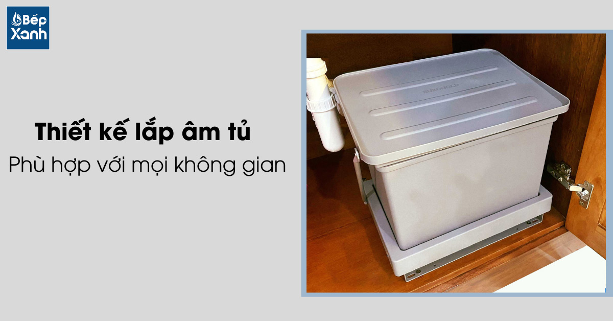 Thùng rác ngăn mùi Eurogold E008 thiết kế