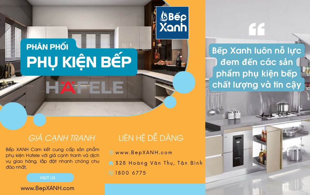 Thương hiệu phụ kiện tủ bếp hafele