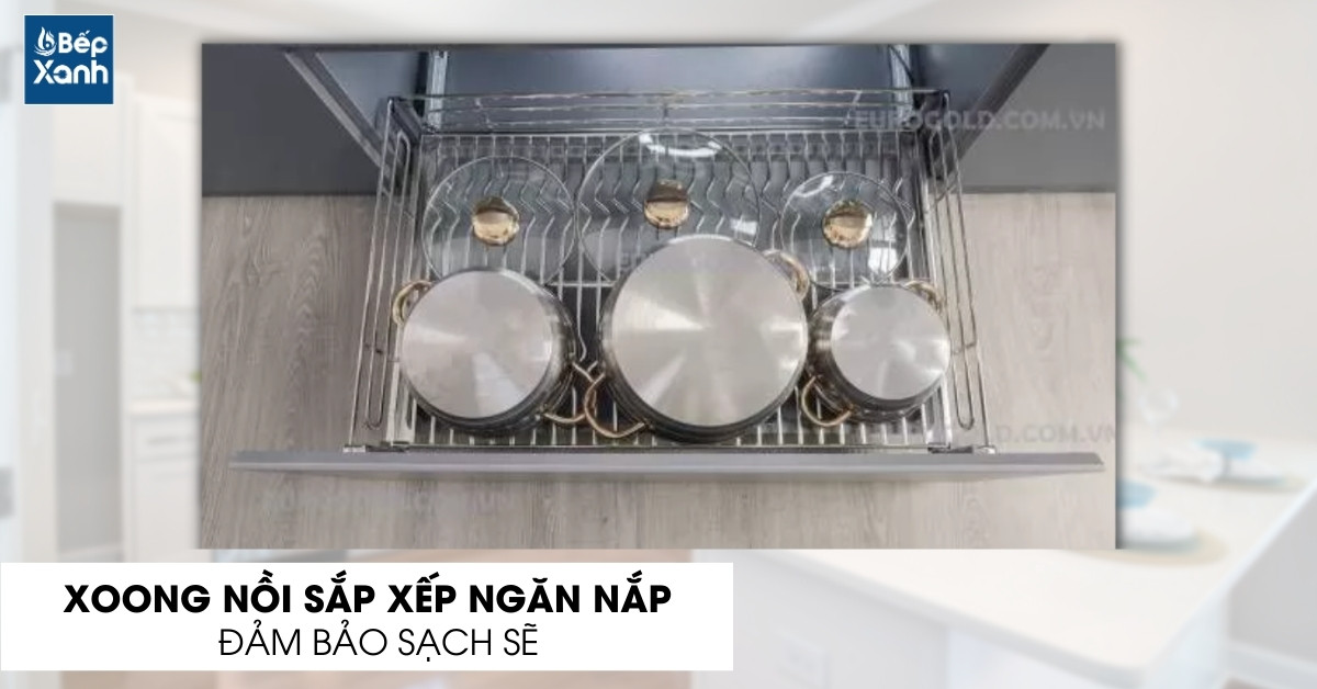 Đặt được nhiều xoong nồi cùng lúc