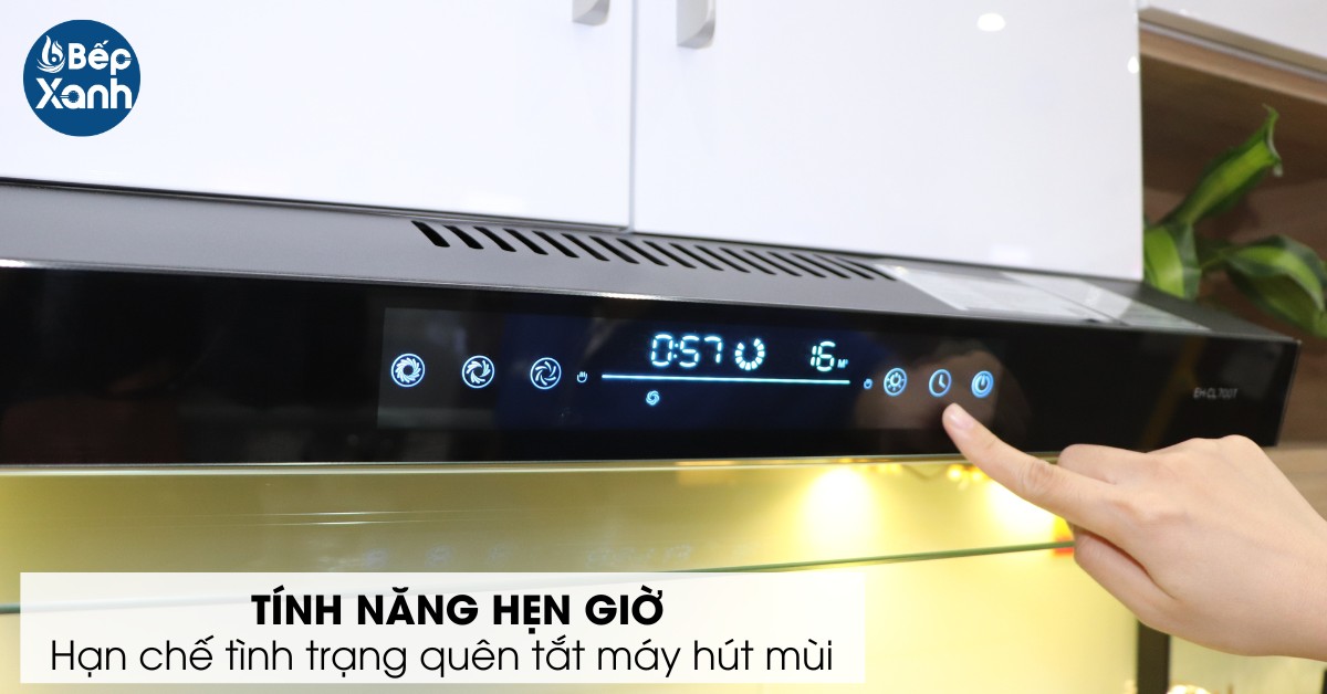 Tính năng hẹn giờ góp phần tiết kiệm điện năng hiệu quả