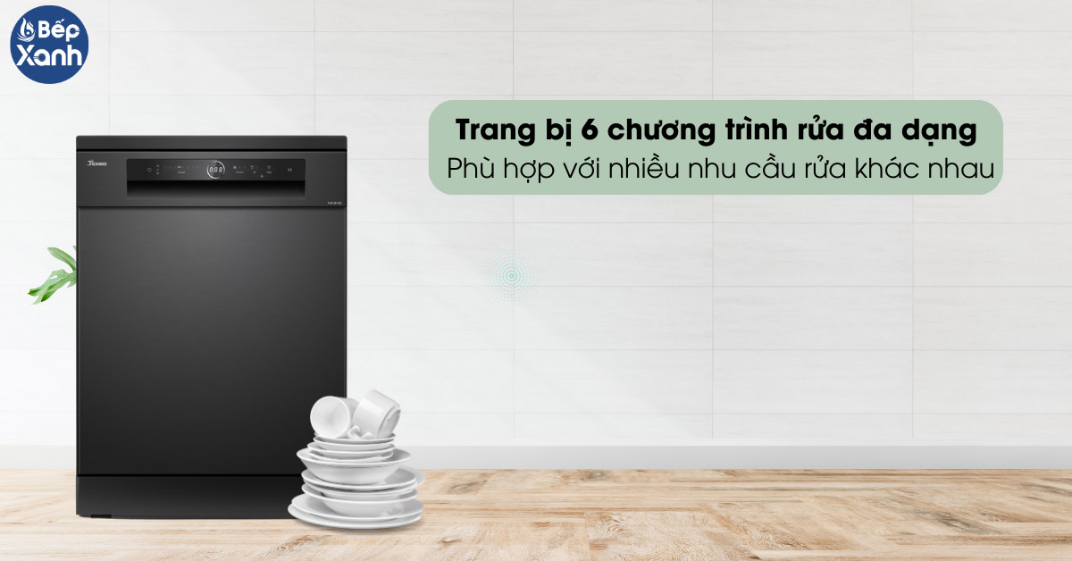 Trang bị 6 chương trình rửa