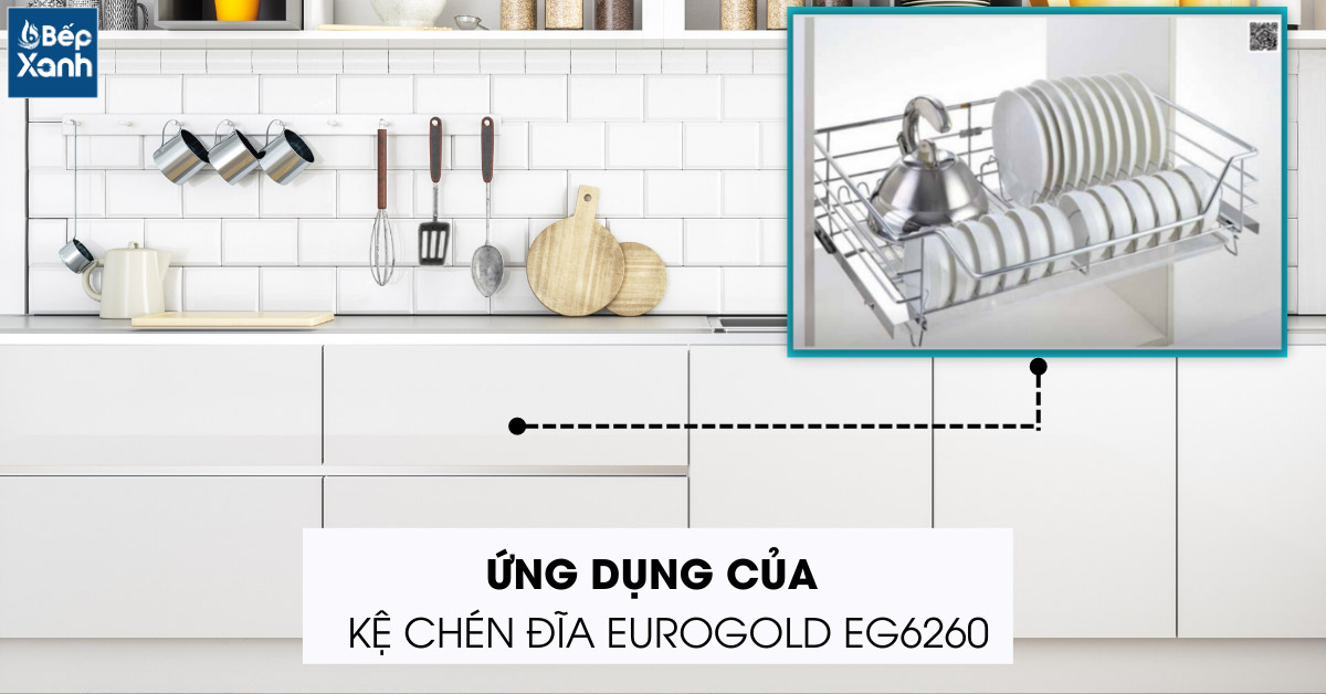 Ứng dụng của kệ bát đĩa tủ dưới EG6260