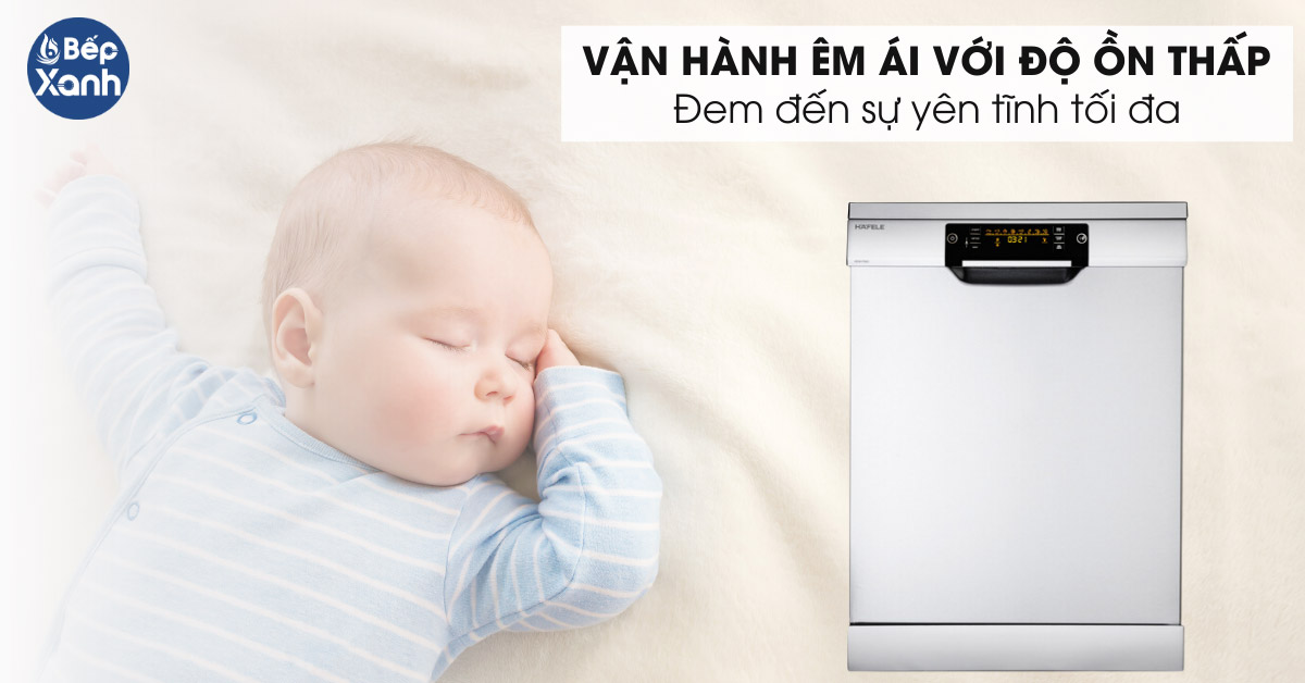 Máy rửa chén Hafele HDW-F60C độ ồn thấp