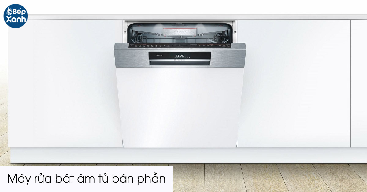 Lắp đặt máy rửa bát âm tủ bán phần